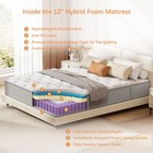 12  Full Mattress In A Box Hybrid Spring Gel Memory Foam With Motion Isolating