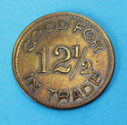 Meaderville Montana White Front Saloon 12 1 2c Merchant Trade Token Mont  Mt