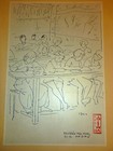 Liberated Area School - Vietnam War Fountain Pen Art - Viet Cong - Nlf - Vc 1964
