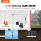 Vevor 2500w Sump Pump Battery Backup System Inverter Lcd Emergency Power Outage