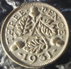 1931 Great Britain 3 Pence Silver  50 Fineness