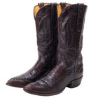 Vintage Stallion Alligator Majestic Brown Leather Boots Size 9 Made In Usa