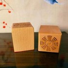  1pc Taoist Seal Zhong Kui Single Side Seal 5cm 1 9in Peachwood Taoist Supplies