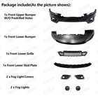 Front Bumper Cover Kit With Fog Lamp For 2019-2023 Jeep Cherokee