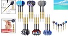 Professional 18-piece Metal Tip Darts - 14g Copper And Stainless Steel Design