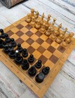 Vintage Wooden Chess Set Soviet Ussr   269 