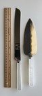 Hallmark Cake Knife   Server Set Stainless Steel White Wga3017