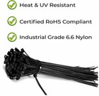   free Shipping   - 500pcs 14  Heavy-duty Zip Ties  75lbs Strength  Uv Resistant