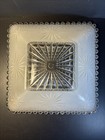 Vintage Square Frosted Glass Ceiling Light Shade Starburst Candlewick Edge