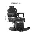 Black Vintage Recline Premiumpurpose Barber Chair Hydraulic Heavy Duty Salon