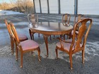 Henredon Portfolio Chippendale Mahogany Dining Table   6 Chairs Set Ships To You