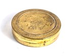 Genuine Art Deco   Art Nouveau 1920s Powder Makeup Golden Compact   Mirror