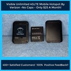 Visible Unlimited 4glte Hotspot On Verizon Towers   25 m  No Caps no Throttles 