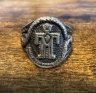 Sterling Silver Mudman Snake Ring - Vintage Southwestern Fred Harvey Era - Sz 9