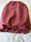 Custom Made Queen Bed Skirt Dust Ruffle Heavy Cotton Burgundy 18    Drop