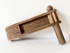 Antique Wwi Wood Trench Gas Noisemaker Ratchet Alarm Us Army Aef
