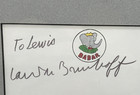 Laurent De Brunhoff Signed Autographed Note On Babar Stationary Framed