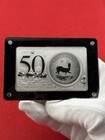2017 50th Anniversary - Krugerrand Reverse Proof Coin bar 3oz  999 Silver