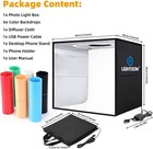12 x12 x12  Photo Studio Light Box Photography  Desktop Tripod   120 Led  cri95 