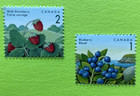 Canada Stamps  Strawberries And Blueberries Edible Fruits Berries Plants Mnh