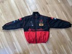 Embroidered Patch Faux Racing Jacket Xl