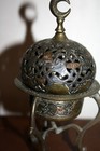 Antique Burn Perfume Ottoman Syrian Qajar Islamic Art Bronze Silver 18th