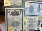172 Historic Railroad Stock Bond Certifs - 11 Rr s  -colorful Original Authentic