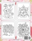 100 Flowers Adult Coloring Book  Easy Flower Coloring Book For Adult    