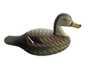 Vtg Rock Hall Md Miniature Black Duck Original Paint Jess Urie Decoy Wooden