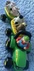 Ertl John Deere Tractor With 5 Farm Figures  untested 