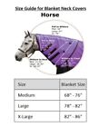 Adjusta Fit Superquilt 1200d Horse Neck Cover   Various Size And Color