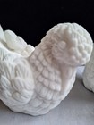 Pair Alabaster Doves Figurines Sculptures Made In Italy Vintage