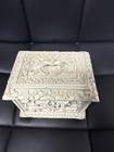 Beautiful Vintage Victorian Ornately Carved Anglo-indian Solid Jewelry Box