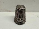 Vintage Sterling Silver Bird On A Vine Sewing Thimble Honeycomb Caged Top - 6 7g