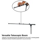 Rockville Rvmic5 V2 Pro Audio Tripod Microphone Mic Stand W boom ipad Holder bag