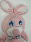 Vtg Fisher Price Cozies Pink Bunny Toy Thermal Waffle Weave Stuffed Plush 1994