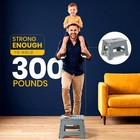 Folding Step Stool 9 Inch  Anti-slip  Grey  1-pack