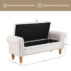 Footrest Storage Ottoman Bench Upholstered Bench End Of Bed Bench For Bedroom Us