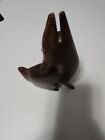 6-1 2  Ironwood Hand Carved Coyote Howling At The Moon Wolf Dog Like 