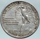 1925 Usa Stone Mountain Generales Lee   Jackson Silver Half Dollar Coin I87319