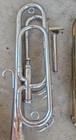  2 Vintage Wfl Single Piston Trumpet Bugle As Is For Parts Of Repair