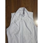 Barco One Scrub Vest Women Xs White Like New Full Zip Pockets No Hood