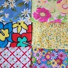 29  Yrd  Lot Of Floral Fabric  19 Styles Yards Remnants Multi-color Vintage