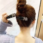 2pcs Fashion Camellia Flower Perfume Bottle Tweed Hair Clips Hairclips Hairpins