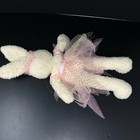 Applause Cream Bunny Rabbit Plush Pink Tulle Skirt Gold Dots Toy Stuffed Animal 