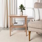 Wood   Cane Accent Table Natural - Hearth   Hand With Magnolia
