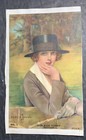 1920   s Pin Up Flapper Girl Art Original Print Frederick Duncan Sports Equestrian