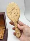 Antique Celluloid Vanity Set Mirror Brush In Original Presentation Box