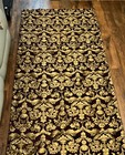 Luxury Damask Curtain Panels Set Of 2 Plum Purple Gold Jacquard 42x80 