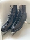 Vintage Wifa Champion Leather Ice Skates Black Men s Uk 10 Mk Fiesta Blades